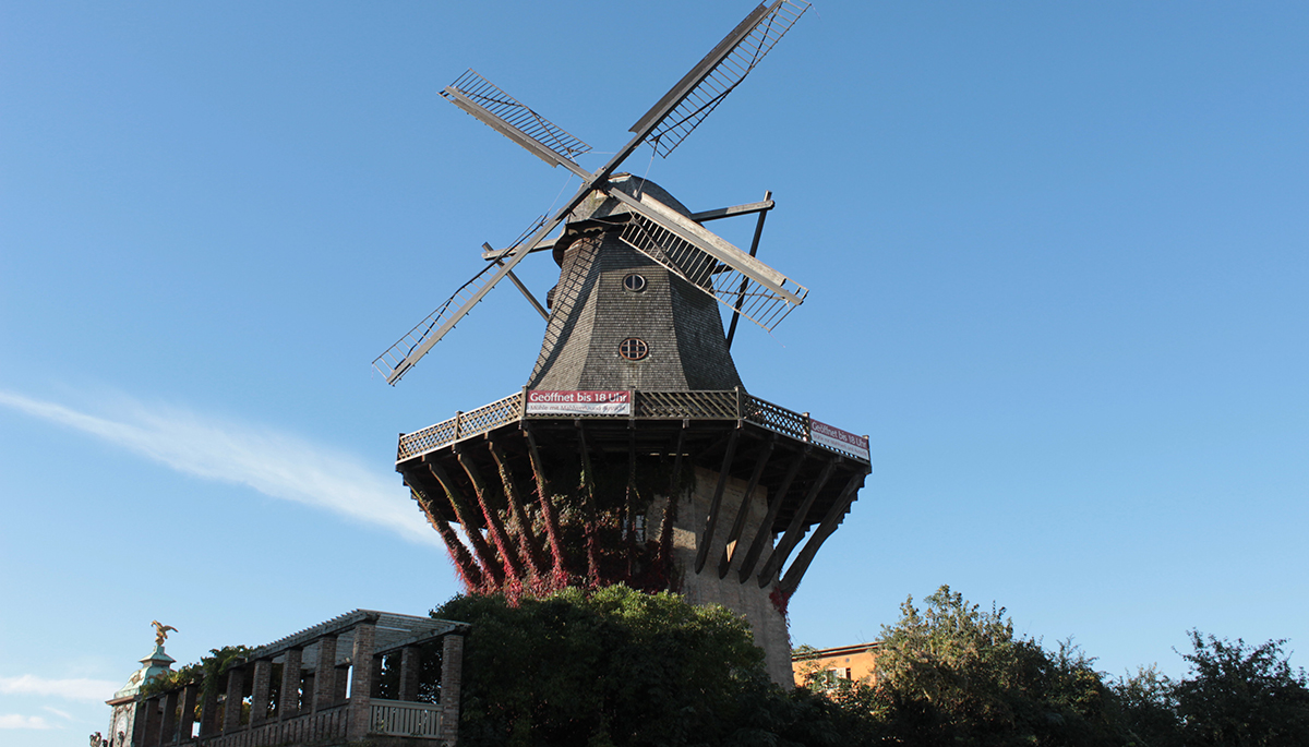 Historische Mühle von Sanssouci, Potsdam. Foto: Torsten Rüdinger