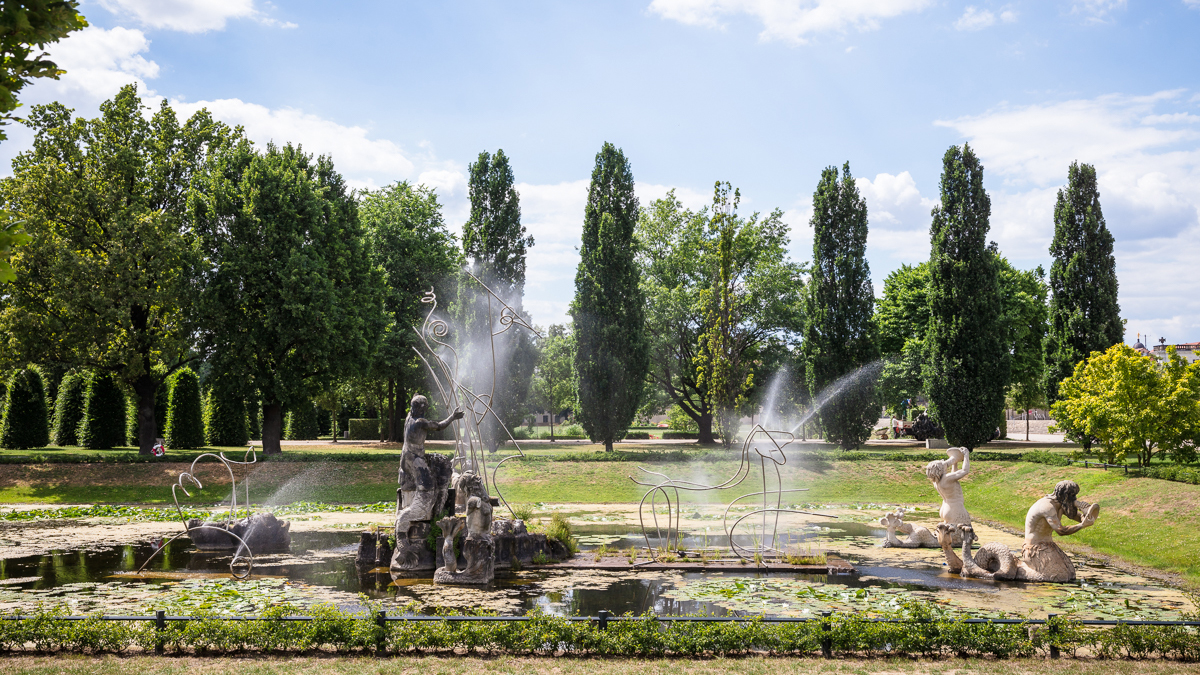 Neptungruppe im Lustgarten Potsdam. Foto: Adam Sevens und Benjamin Maltry. Potsdam Museum – Forum für Kunst und Geschichte