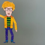 „Andy Warhol" Papiergliederpuppe, Klassse 3 B, C, D