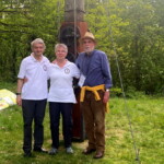 Dr. Ludwig Grunwaldt, Maria Stolz und Prof. Dr. Hans-Jürgen Paech (v.l.n.r.) beim Optischen Telegraphen No. 4